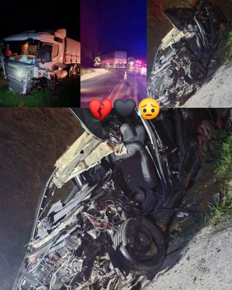 Serious head-on collision between a car and a truck leaves two dea..