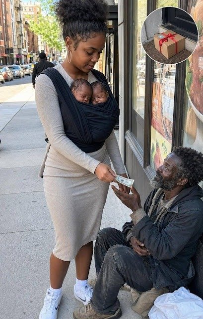 I gave my last ten dollars to a homeless man in 1998, and today, a lawyer walked into my office with a box. I burst into tears as soon as I opened it. I was seventeen when I had my twins.