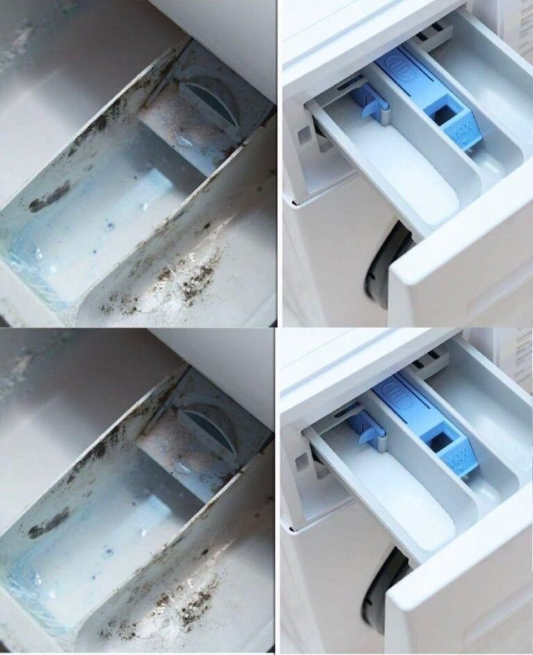 The ingenious trick for cleaning the washing machine’s detergent drawer