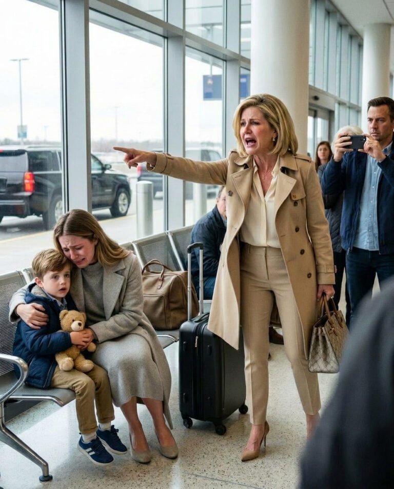 At the airport, I found my daughter-in-law on a bench with my grandson and their luggage. She said, “She told me I don’t fit your family.” I smiled and said, “Get in the car.” It was time she found out who the real power was…