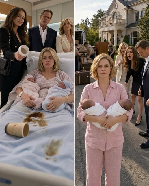 I was barely conscious, trying to nurse my crying twins through the agonizing pain of a t:orn ut:erus, when my adult stepdaughter stormed in and dumped a cup of scalding coffee over my lap.