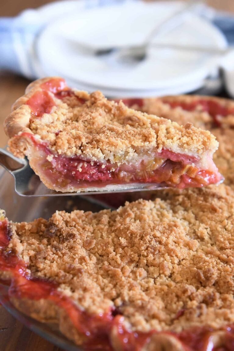 This best-ever strawberry rhubarb pie is filled to brimming with juicy, sweet strawberries, tart rhubarb, and the most delectable streusel topping. It’s my favorite summer pie!