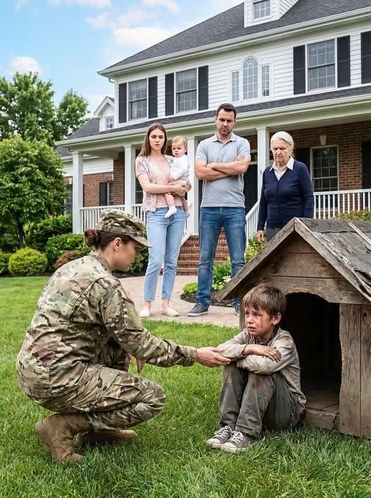 I came home after five years expecting my son to run into my arms. Instead, I found my husband building a new life with another woman, a baby in his arms, divorce papers waiting on the table, and my little boy chained beside a doghouse. They thought I had come back with nothing but heartbreak. What none of them realized was that a secret buried six years earlier was about to destroy the future they had already started celebrating…