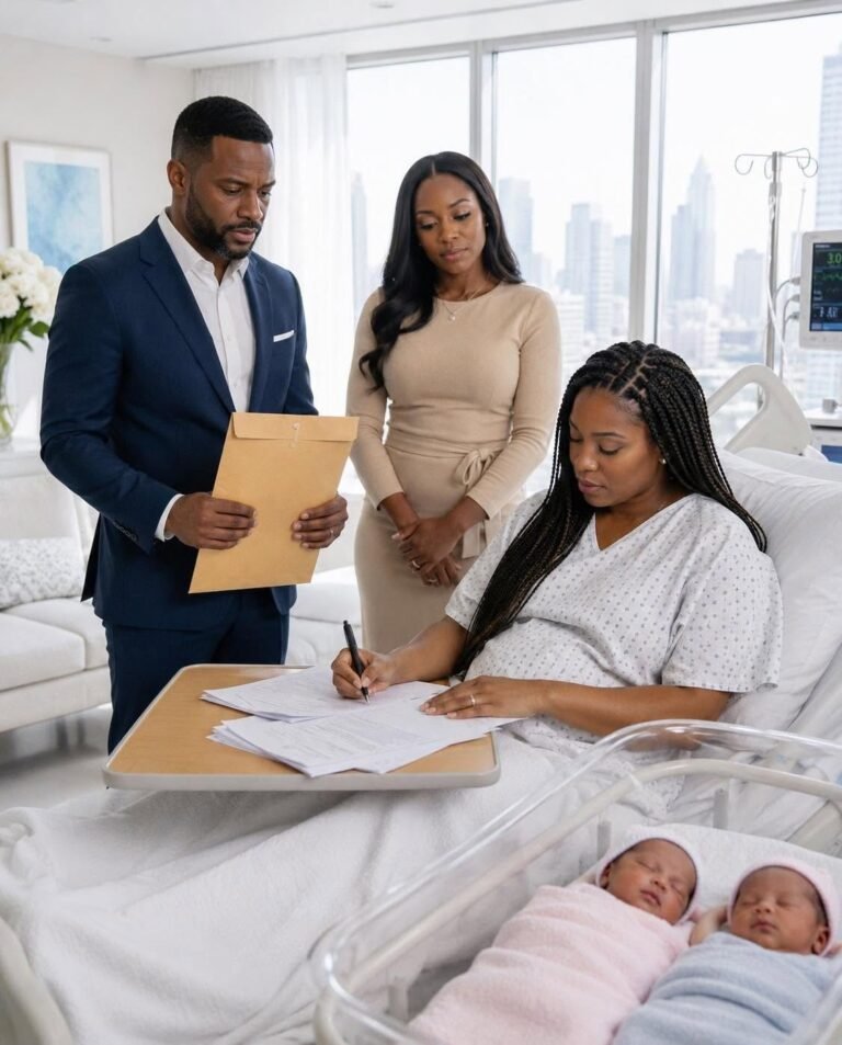 “Three days after an emergency C-section, my husband arrived with his assistant to force me to sign the divorce papers and keep our twins — the next morning in Los Angeles, he realized he had made a mistake that money couldn’t fix.” 1