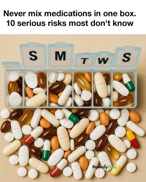 Never mix medications in one box. 10 serious risks most don’t know