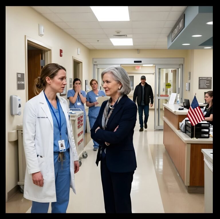 A year after the divorce, my ex-m.i.l spotted me at the clinic; with a smug grin, she said: “leaving you was the best choice my son ever made, now he’s raising a daughter with your former friend,” i just smiled: “is that what you think?” and 5 minutes later, a man walked through the door… and the color drained from her face.