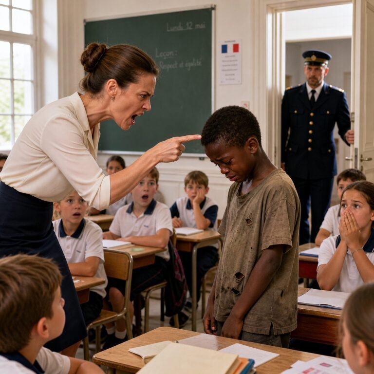 The teacher humiliated a poor child in front of the whole class by shouting “your father is nobody”, until a man in uniform walked through the door and shook the whole school.