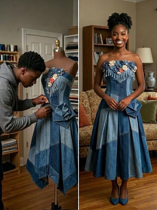 My Brother Sewed One from Our Late Mom’s Jeans Collection, and What Happened Next Made Her Jaw Drop