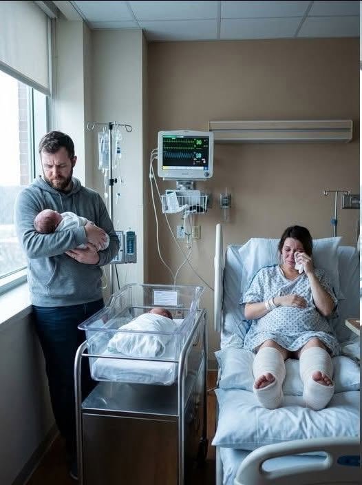 I kept the truth to myself. I was the one who bought back my husband’s parents’ home. While his wealthy mistress basked in admiration, I stayed silent. When I went into labor with twins, not a single person came to the hospital. They were all celebrating her “generosity” at that same house. The very next day, my husband handed me divorce papers. “You’re useless,” he said flatly. “And I’m taking one of the babies.” He thought I was defenseless. He assumed I had nothing. By morning, police cars were parked outside the Donovan residence. I never interrupted Patrick when he proudly told people, “Savannah saved the house.” In our small Massachusetts town, those words carried weight. Savannah Pierce, designer dresses, charity galas, polished smile, stood soaking in applause as neighbors praised her for preventing foreclosure. But that wasn’t the reality. No cameras flashed when I signed the paperwork. No one clapped when I wired the money. I used my maiden name, set up an LLC, transferred the funds quietly, and closed the deal in a dull gray office that smelled like toner and paper. I did it because Harold and Susan Donovan had spent four decades in that house. Because Patrick once told me the porch swing held his childhood. Because I was pregnant with his twins and still believed love could be rebuilt through sacrifice. When my contractions started, Patrick wasn’t there. He texted instead. Busy. Savannah’s hosting. Mom needs help. Another contraction hit as I stared at the message. No call from my mother-in-law. No check-in from his siblings. They were all gathered in that house, my house, laughing and praising Savannah. In the delivery room, the fluorescent lights hummed while a nurse guided my breathing. “Is anyone on their way?” she asked softly. I forced a thin smile. “Apparently not.” By sunrise, my twins arrived. My son cried strong and loud. My daughter watched the world quietly. I held them and swallowed the ache in my chest. Patrick appeared the next afternoon, smelling of cologne and rosemary chicken. He didn’t ask about the birth. He didn’t touch me. He placed a large envelope on the hospital tray. Divorce papers. “You couldn’t save my parents’ house,” he said. “Savannah did. She actually accomplishes things.” His eyes shifted to the bassinets. “I’m taking one.” My body went cold. “You can’t,” I whispered. “I can,” he replied calmly. “What do you have? You don’t even have a home.” Then the hospital door opened. Two uniformed officers entered, followed by a detective holding a thick file. “Addison Grant?” he asked. “We need to discuss the Donovan property.” Patrick’s color vanished. And beyond the doorway, footsteps approached quickly. SAY “YES” IF YOU WANT TO READ THE FULL STORY !!