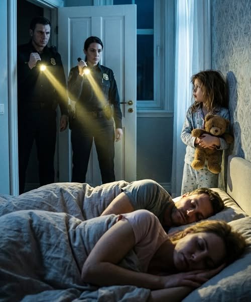 A little girl called 911 late at night because her parents wouldn’t wake up. What officers found inside the house left them shaken… It was 2:17 a.m. when the 911 operator answered a call she almost dismissed as a prank. A tiny, trembling voice barely came through the line