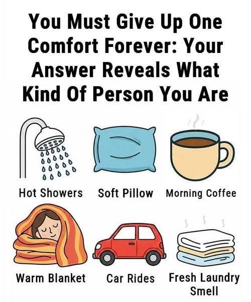 If You Had to Let Go of One Comfort for Life, What Would It Be?