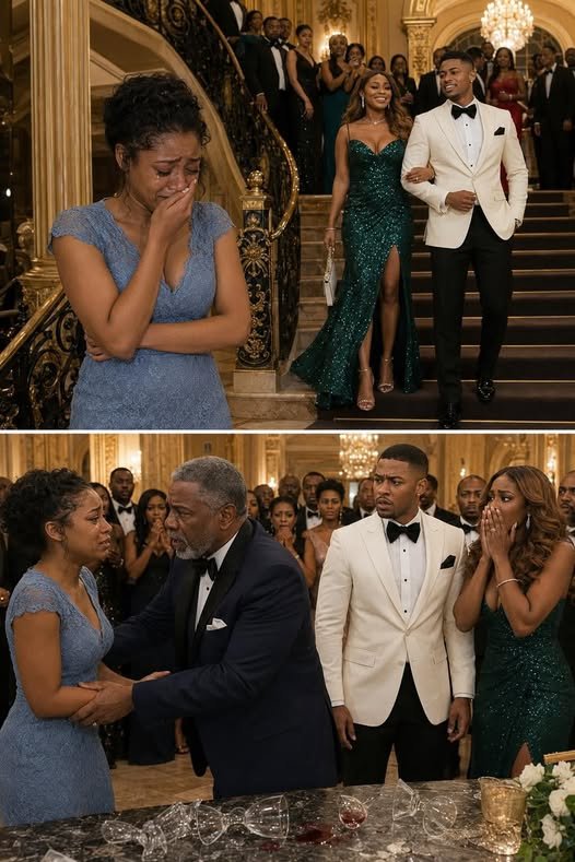 My husband hid me at the party for being embarrassed of my cheap dress… but his career crashed when the billionaire boss recognized my necklace and fell to his knees uncovering 1 30-year secret