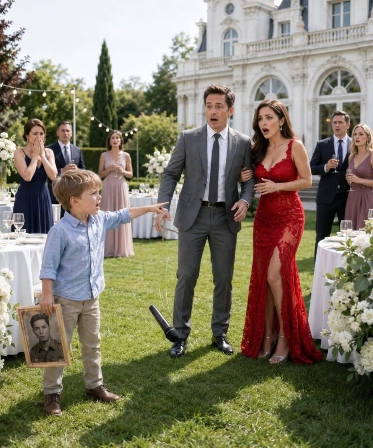 On my son’s fifth birthday, my husband brought another woman and claimed she was his “real mother.” But my son pointed at her and exposed the truth, silencing everyone.