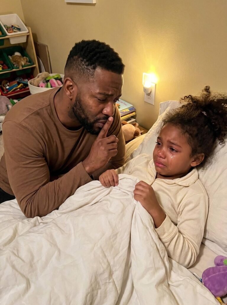 “DAD… MY BACK HU.RTS SO BAD I CAN’T SLEEP. MOM TOLD ME NOT TO TELL YOU.”