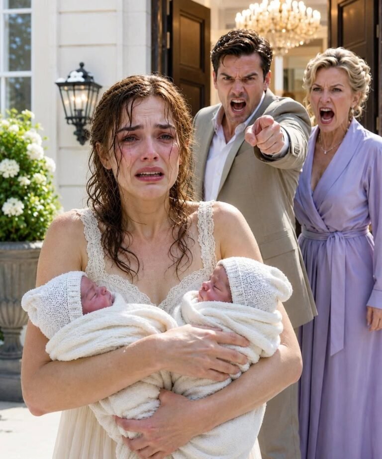 “Get out—and take those children with you!” my mother-in-law screamed as my husband pushed me and my ten-day-old twins into the freezing night. They thought I was just a poor designer they could throw away. But they had no idea I was the eight-billion-dollar CEO who owned their mansion, their cars, and the company paying my husband’s salary.