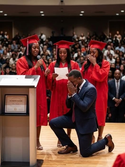 I gave up 22 years of my life raising my triplet nieces — what they did at their college graduation made me drop to my knees.