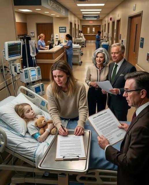 My 7-year-old daughter needed emergency surgery, and my in-laws saw it as their chance to take everything. “Sign over the house and the company,” my mother-in-law said coldly, “then we’ll pay.”