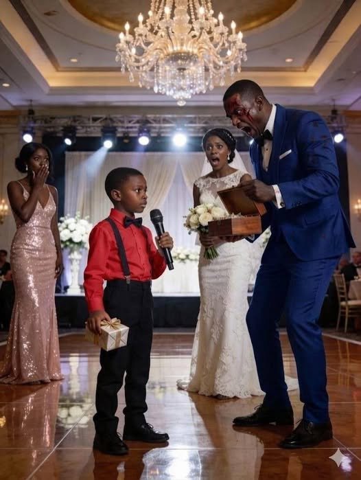My ex-husband cheated on me, left me and our son, and still invited us to his wedding. During his speech, he laughed and said, “Leaving that trash was the best decision of my life!” The crowd burst into laughter. Then my son calmly took the microphone. “I brought a special gift for you, Dad,” he said, handing him a box. When my ex opened it, his scream silenced the entire room.