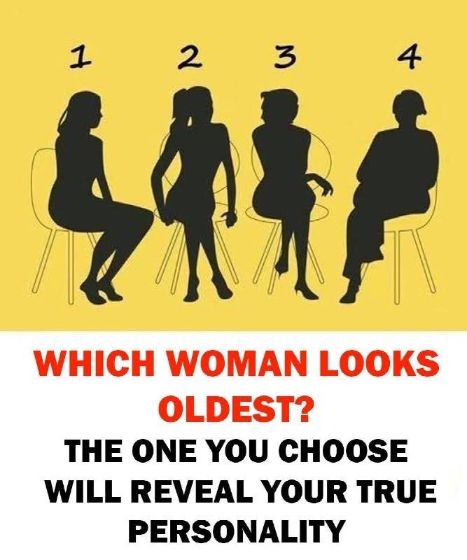 Which Woman Looks Oldest …This Personality Test Claims to Reveal Your True Character