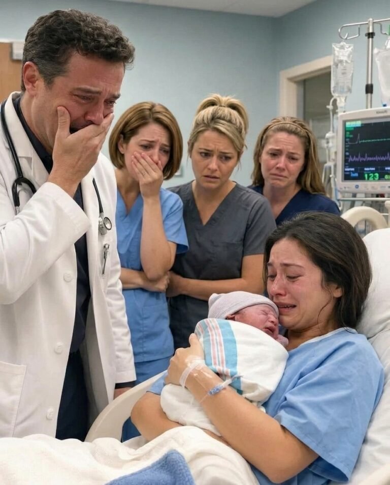 She walked into the hospital alone to give birth… and moments after her baby was born, the doctor looked at him and suddenly broke down in tears.