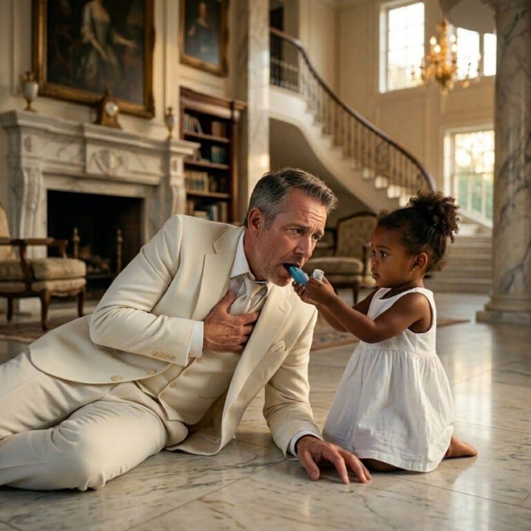 The maid wasn’t supposed to bring her sick little girl to the mansion… but when the billionaire collapsed, the child did one thing that changed everything. – News