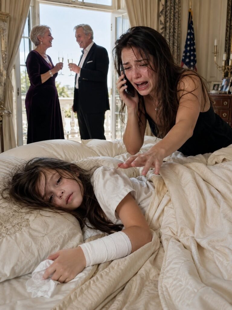 My own parents ATTAC-KED my six-year-old daughter in her sleep so she’d “look worse” than my niece at a birthday party. Downstairs, they clinked champagne glasses while my father smirked, “At least now she finally looks like what she’s worth.” I stood there shaking, whispering, “SHE’S ONLY A CHILD … you could’ve just told me not to bring her.” But my mother laughed coldly. “And ruin the fun? I wanted everyone to remember which grandchild actually matters.” Then I ran upstairs to check on my little girl … and found her COMPLETELY UNRESPONSIVE …