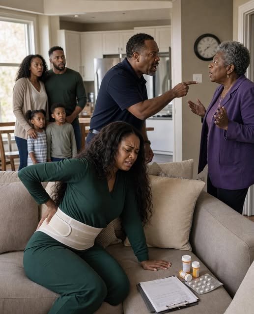 Take out your stitches and get up to cook!” my husband barked the day after my spine surgery