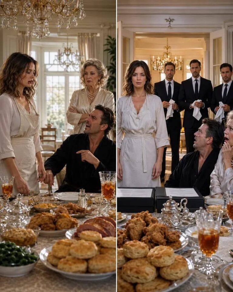 He sl:apped me so hard my lip bl:ed, just because I asked where he was last night. At dawn, I quietly cooked a massive Southern feast and laid out the silver cutlery. “That’s a good wife,”