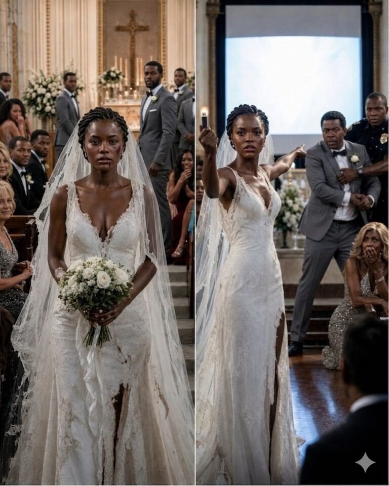 I walked down the aisle with a spl:it lip and a torn veil. My fiancé smirked at his groomsmen and said loudly, “She needed a reminder of who’s boss before we sign the papers.”