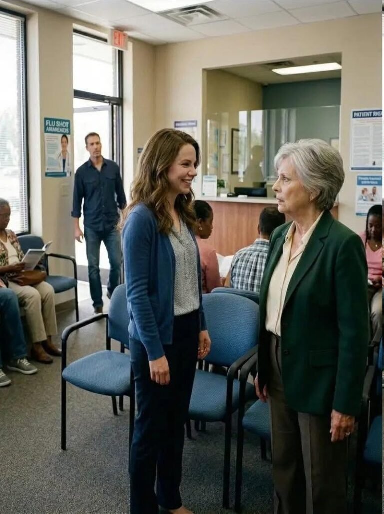 One year after my divorce, my ex-mother-in-law spotted me at the clinic with a smug grin. She told me her son made the right choice leaving me and was now raising a daughter with my former friend. I stayed calm, smiled, and said
