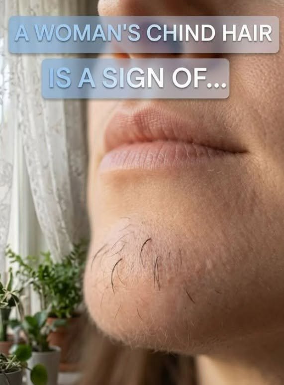 A woman’s chin hair is a sign of…See more
