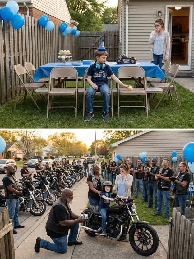 Part 2: A Pack of Forty Bikers Came to an Autistic Boy’s Empty Birthday Party After Every Classmate Stayed Away — and His Mother Realized the Loudest People Were the Kindest Guests