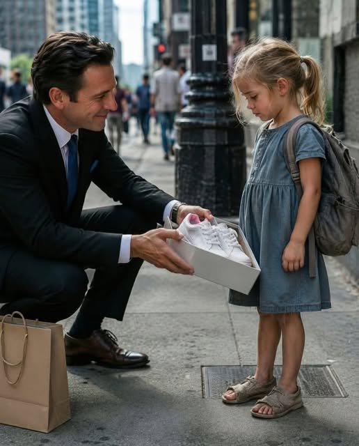 Full story: A little girl stopped me on a busy city sidewalk and asked for a pair of school shoes. The shoes cost me just $45. What I didn’t know was that her desperate promise to repay me one day would lead me to a dying secret, a struggling mother, and a truth powerful enough to change my life forever.