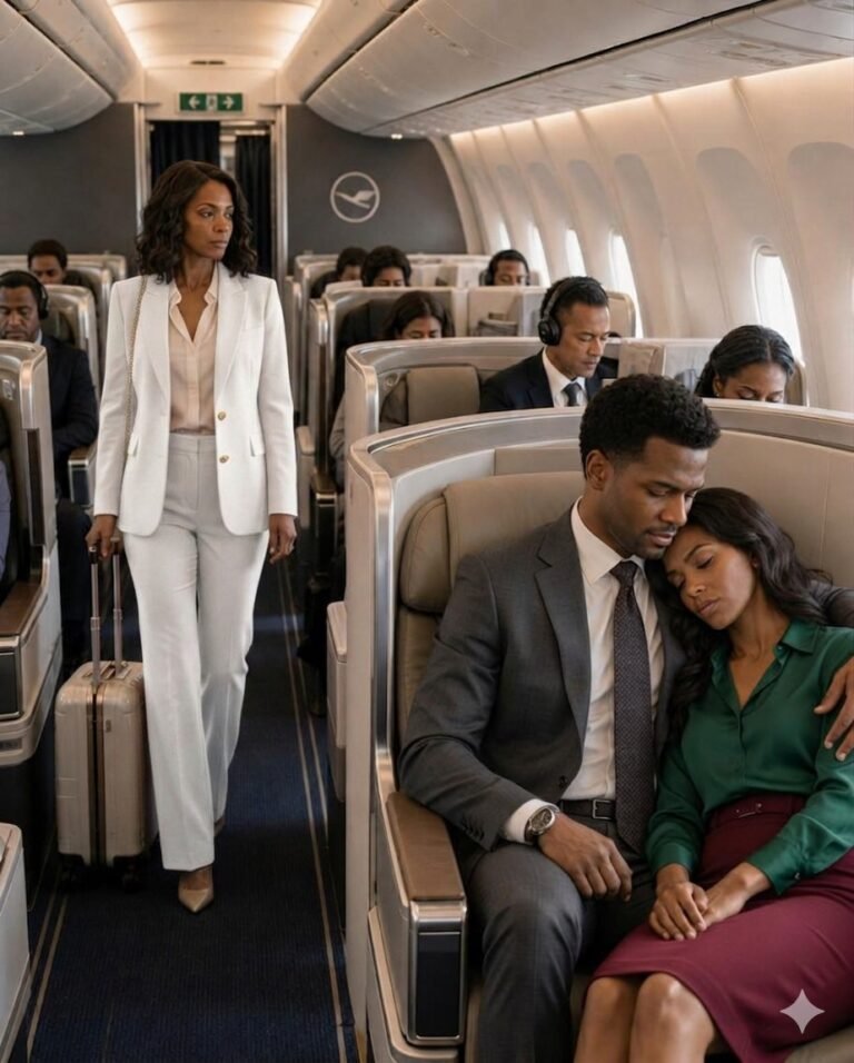 I Thought I Was Flying To Close A Deal… Until I Saw My Husband Sitting Two Rows Ahead, Letting Another Woman Sleep In His Arms, And When The Flight Attendant Called Her “Your Wife”… He Didn’t Correct It…