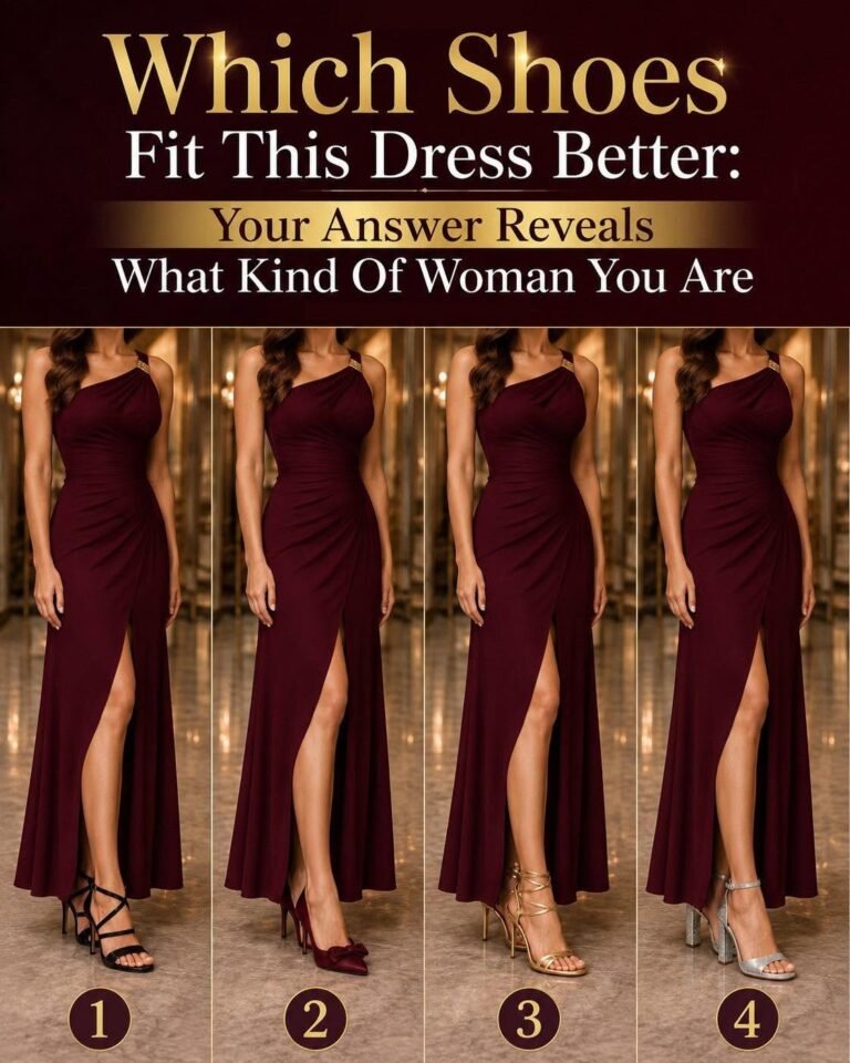 Which Shoes Fit This Dress Better? Your Answer Reveals What Kind Of Woman You Are