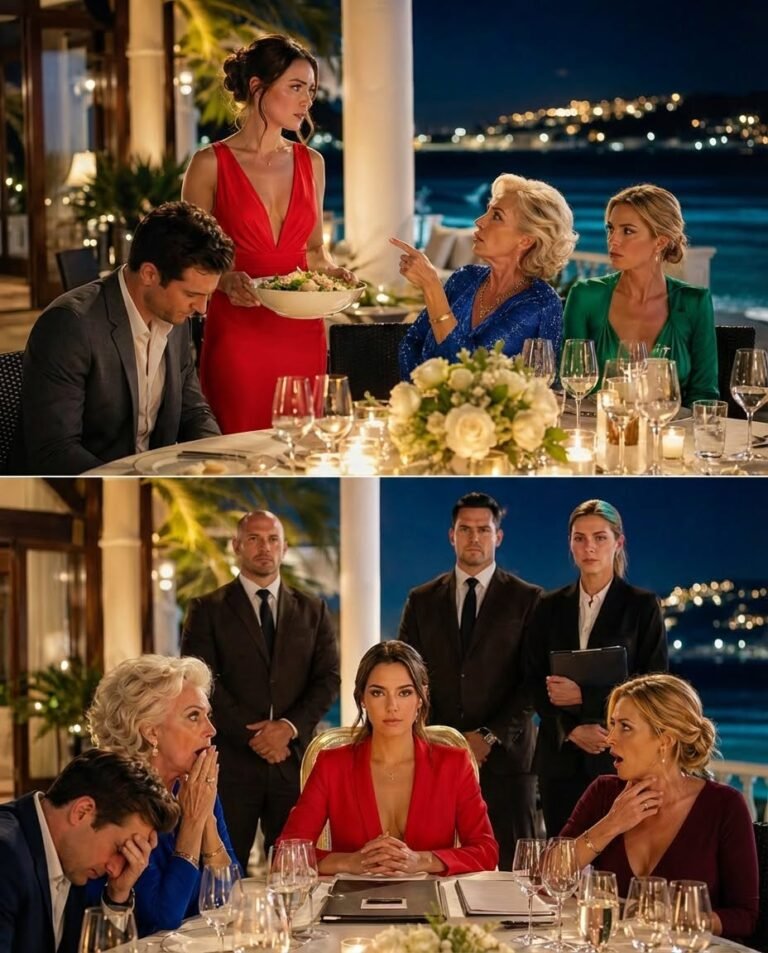 I set the salad down and started to sit. My mother-in-law sneered, “the help doesn’t eat with family.” I looked her d3ad in the eye and said, “good to know, because… the help owns this resort.”