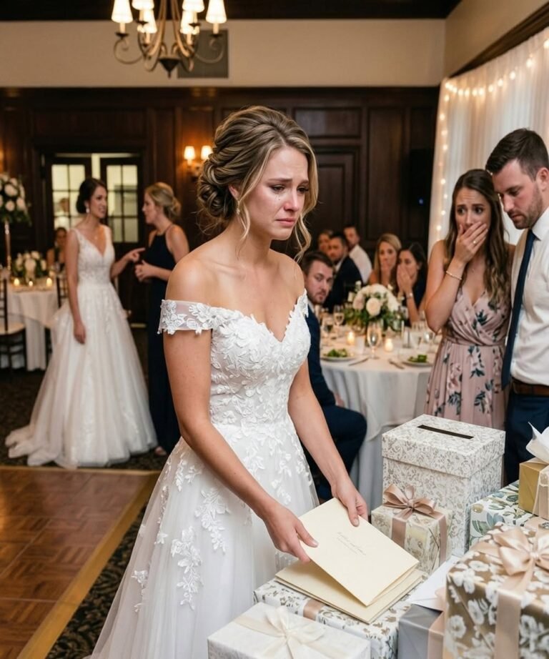 “Why don’t you stand by the kitchen doors? It’ll keep the family photos clean,” the bride sneered. My seat was taken by a stranger.