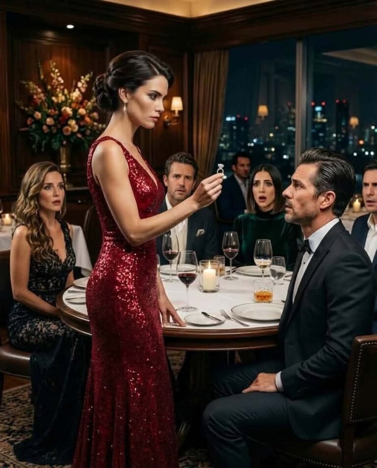 I arrived late to dinner and overheard my fiancé m0cking me in front of everyone: “I don’t want to marry her anymore,” but when I took off my ring and revealed the secret behind his company, no one laughed anymore.