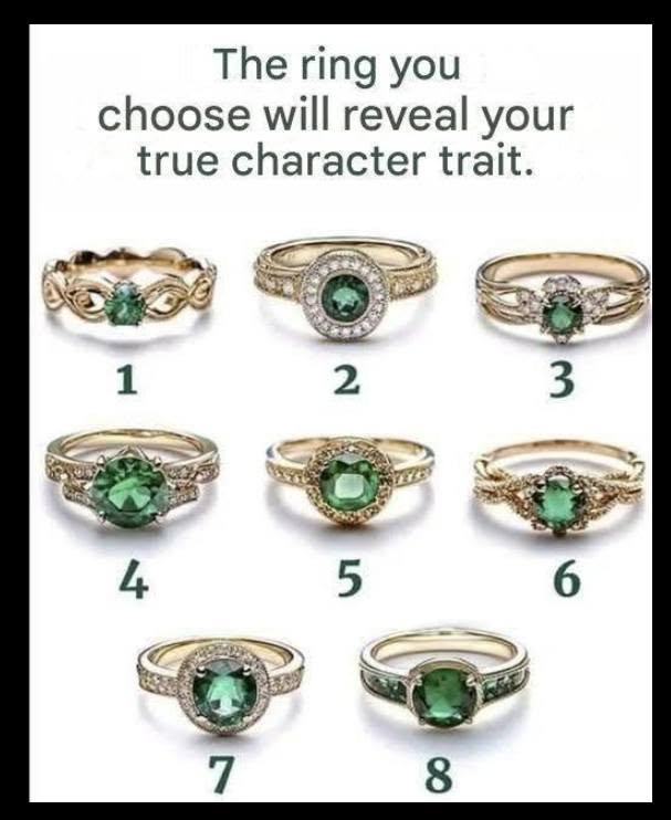 The Ring You Choose Will Reveal Your True Character
