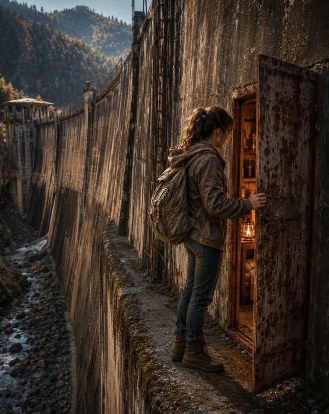 I Was Kicked Out at 19 and Followed a Dead Riverbed—When I Climbed Into an Abandoned Dam Looking for Shelter, I Found a Rusted Door in the Canyon