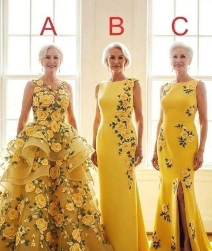 Help my mom pick out the mother-of-the-groom’s dress! Please!