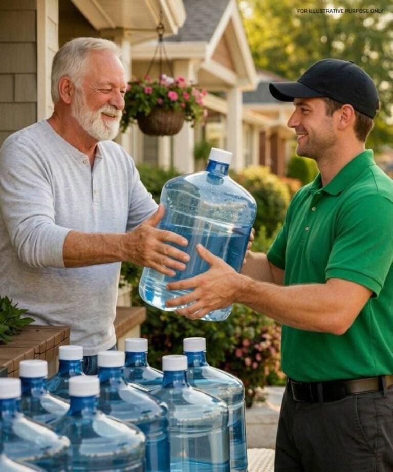 A 75-year-old man ordered 14 large water jugs every day. The delivery man began to grow suspicious and called the police. When the door opened, everyone was left speechless.
