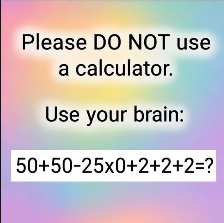 Use your brain.