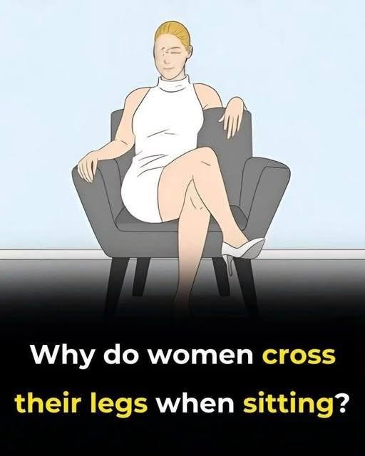 Why do women cross their legs when sitting? see…