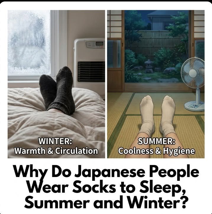 Summer and winter, the Japanese wear socks to sleep — here’s why!
