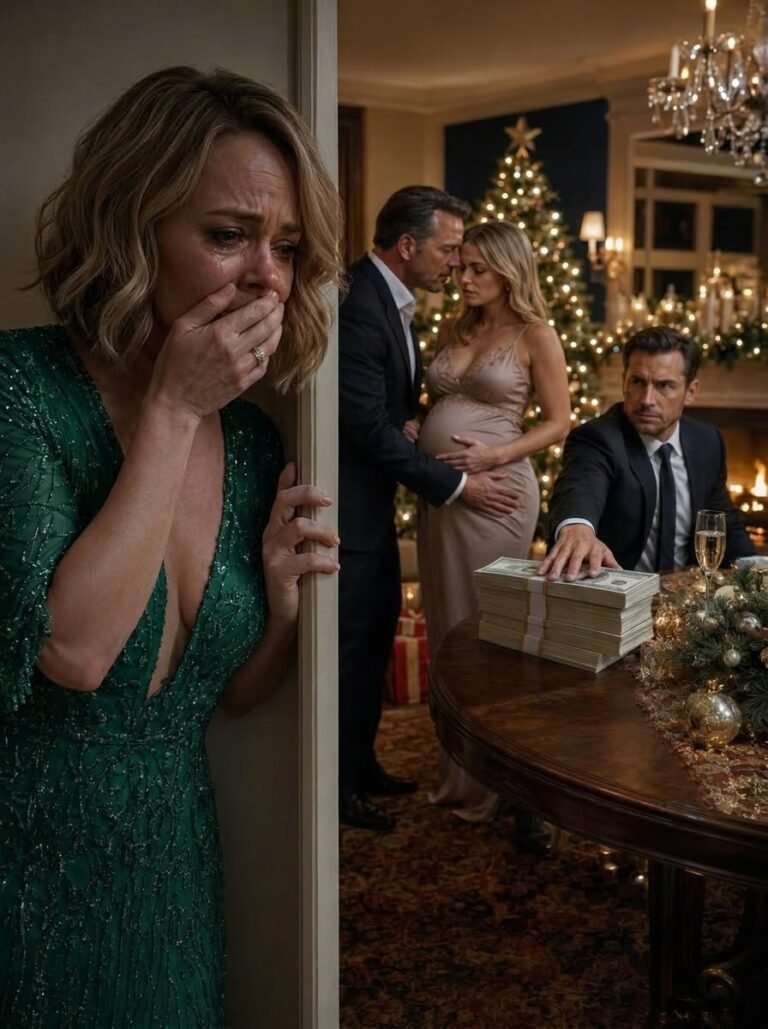 On Christmas Eve, I Heard My Husband Whisper “It’s Our Baby” To His Pregnant Mistress… Then Her Husband Put $200,000 In Front Of Me And Told Me Not To Divorce Him Yet…