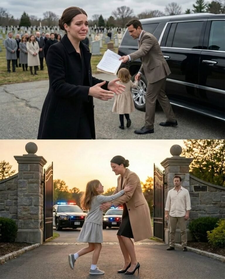At my parents’ funeral, my husband coldly placed divorce papers in my hand and said, “Sign them. You have no one left to protect you now.” Then he took my daughter and disappeared with a wealthy woman.