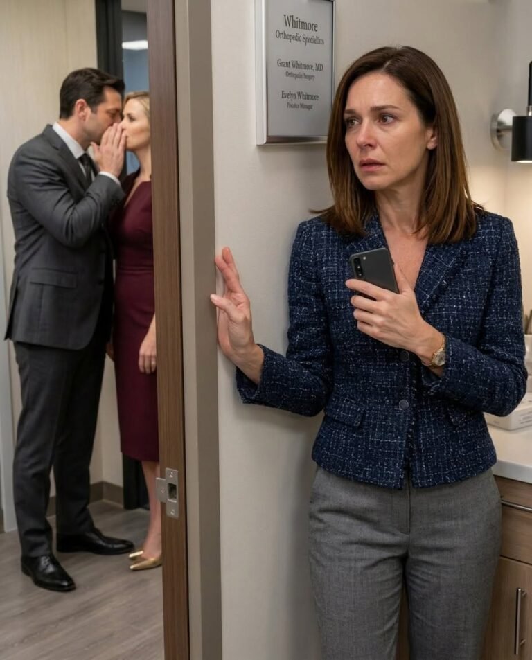 I woke up in the company medical room after collapsing, only to hear the secretary whisper, “Are you sure she took it?” Then my husband laughed and said, “Relax. By tomorrow morning, everything will be ours.”