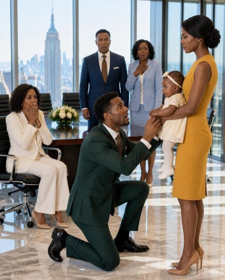 I Walked Into My Billionaire Husband’s Secret Divorce Meeting Carrying The Daughter He Never Knew Existed—Then His Father Confessed To The Ultimate Betrayal!