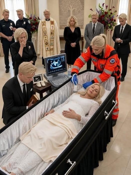 While they were preparing his pregnant wife’s body for cremation, the husband asked to open the coffin one last time.
